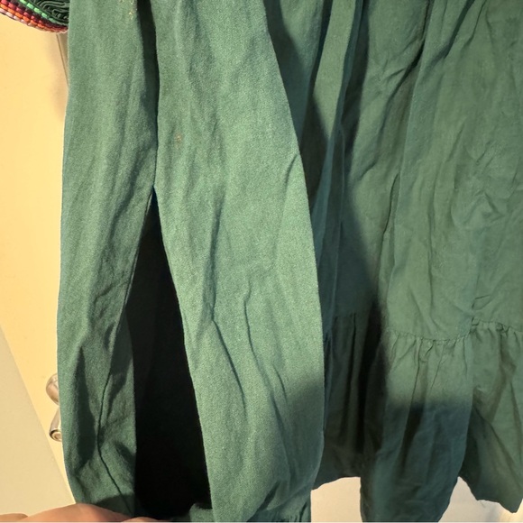 Pinch Hunter Green Mini Dress with Trim | M - Picture 6 of 8